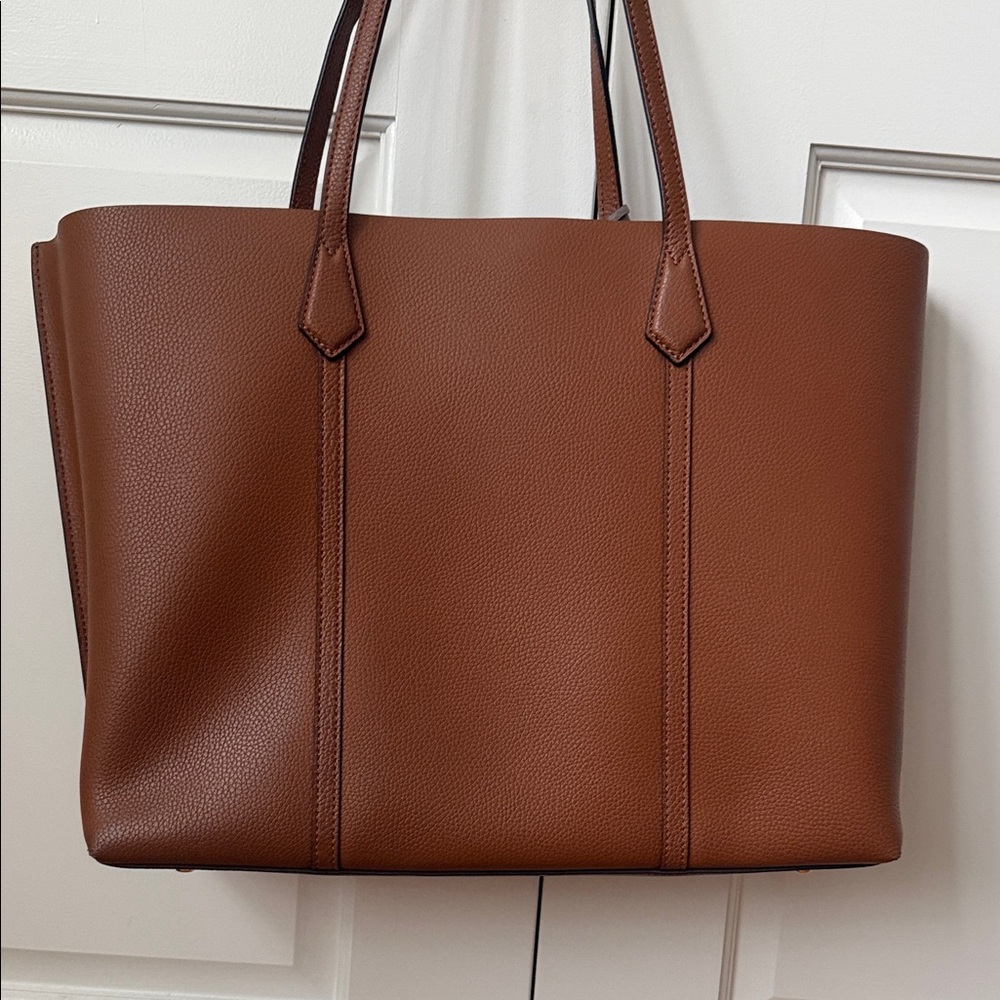 Tory Burch Tan Leather Perry Tote - Picture 2 of 11